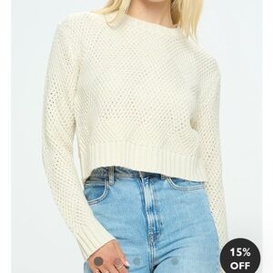 H&M Cream Women's Crew Neck Sweater